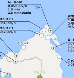 気象データ表示（固定地図）